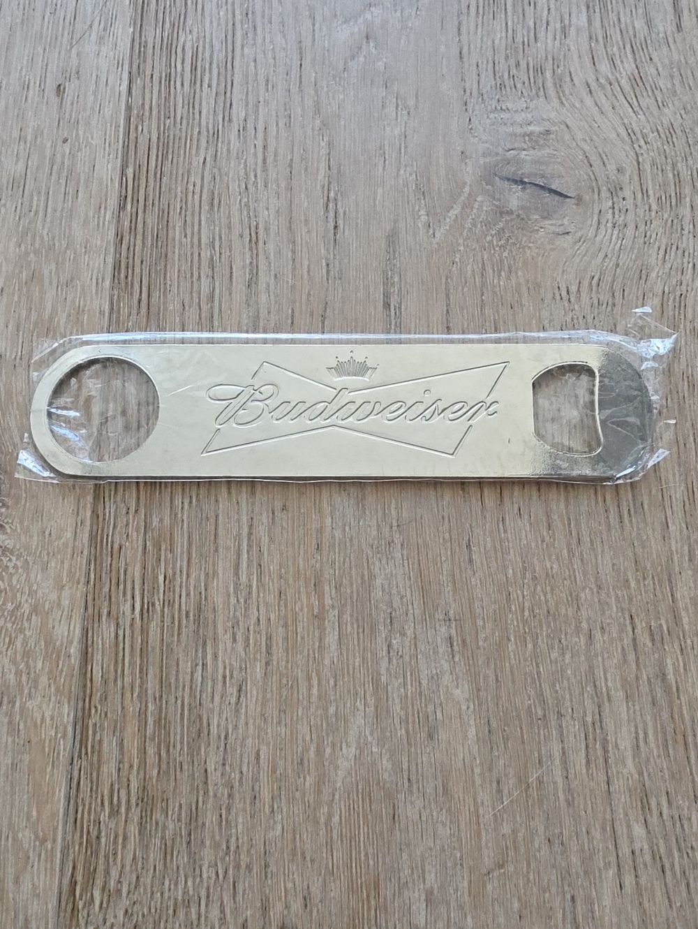 NIB Budweiser Bar Key Bottle Opener